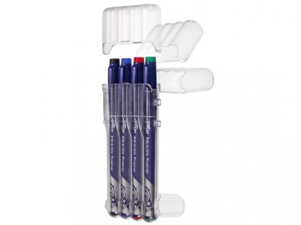 Pilot FriXion Fineliner, Ljusblå, Lime, Rosa, Violett, Fin, Blå, Silver, Rund, 1,3 mm, 0,45 mm