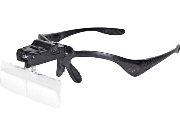 RONA 450989 450989 Hovedlup med LED-belysning , Med clip , med Belysning Forstørrelsesfaktor: 1 x, 1.5 x, 2 x, 2.5 x, 3.5 x