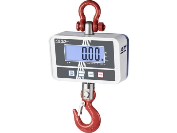 Kern HCD 100K-2D Ripustuspaino Punnitusalue 150 kg Lukemistarkkuus 20 g Paristokäyttöinen Monivärinen monivärinen