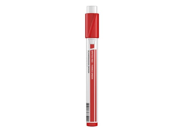 Marker Penol 0750 rød 2-5mm skå spids permanent - (10 stk.)