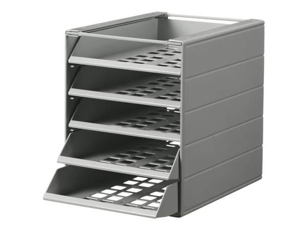 Brevbakkesystem Durable Idealbox Basic C4 grå med 5 rum