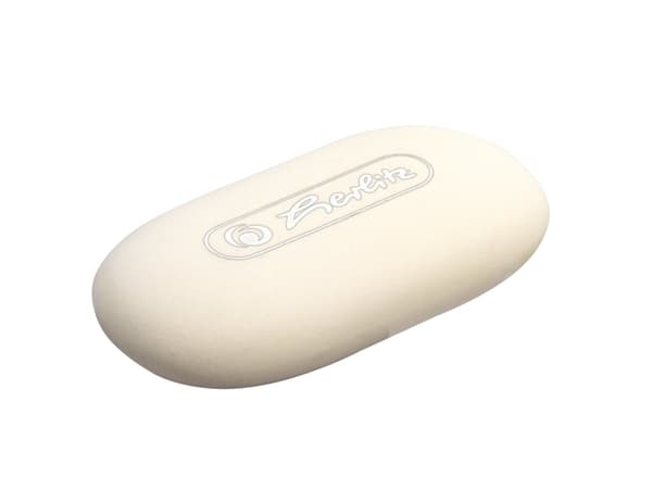 Herlitz - Radergummi - oval - vit - kautschuk