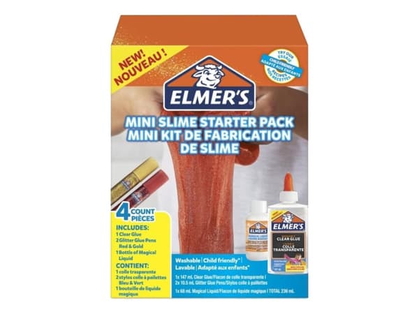Elmer's Mini Slime guld/rød StarterKit