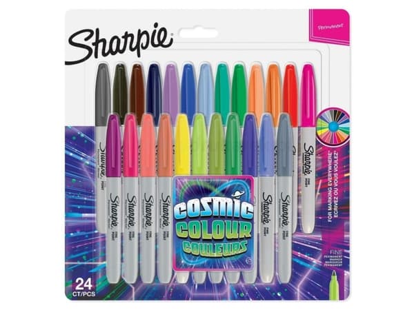 Sharpie 2033672, 24 styck, Blandade färger, Fin spets, Multifärg, Rund, 1 mm
