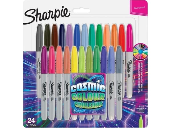 Sharpie 2033672, 24 styck, Blandade färger, Fin spets, Multifärg, Rund, 1 mm