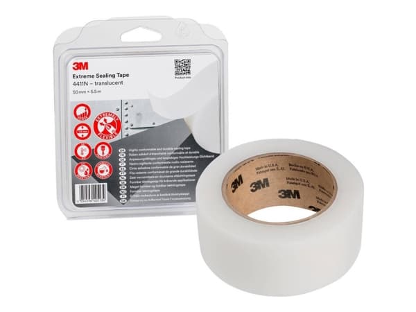3M 4411N/IPS Tætningsbånd läpikuultava (L x B) 5,5 m x 50 mm 1 stk 1 stk