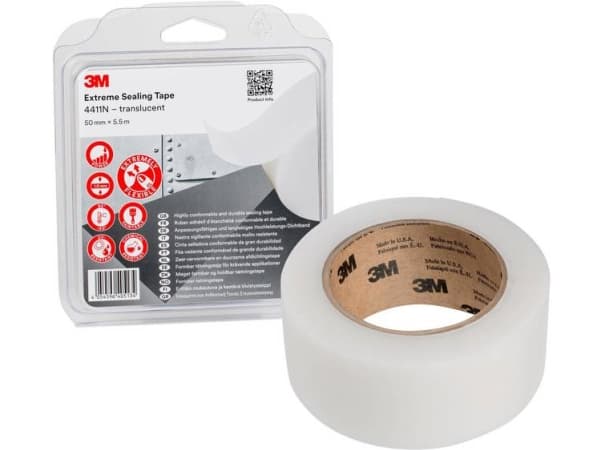 3M 4411N/IPS Tætningsbånd läpikuultava (L x B) 5,5 m x 50 mm 1 stk 1 stk