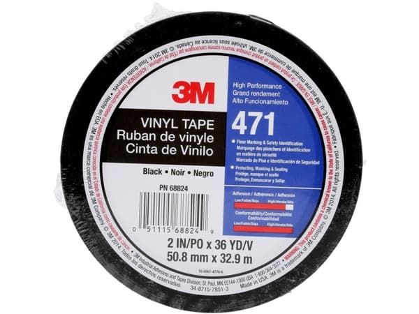 3M 471IW-S50-D PVC-klebende tape Svart (L x B) 33 m x 50 mm 1 rull(er) (471IW-S50-D)