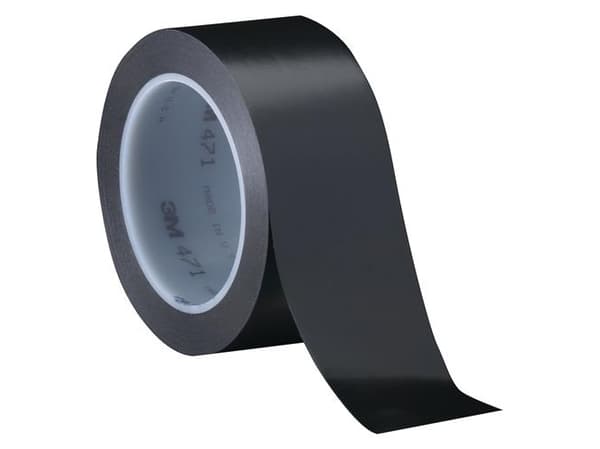 3M 471F 471S50 Pvc-nauha Sort (L x B) 33 m x 50 mm 1 kpl 1 kpl