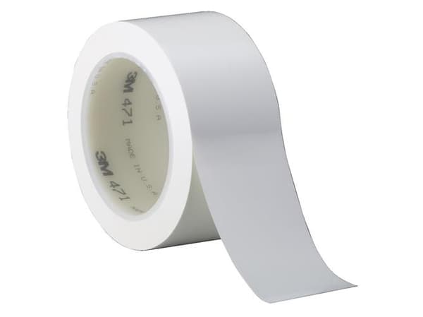 Tape 471 50mm 33m hvid t/afstribning