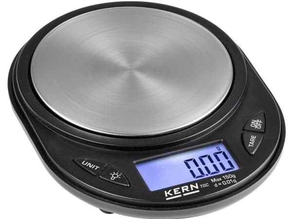Kern TGC 150-2 TGC 150-2 Taskuvaaka Punnitusalue 150 g Lukematarkkuus 0,01 g Paristokäyttöinen Monivärinen