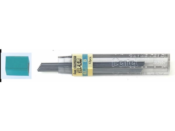 Pentel 50-B, B, Sort, 0,7 mm, 12 stykker