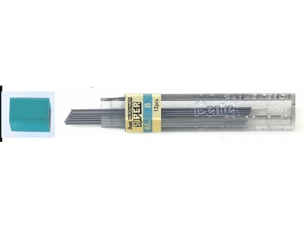 Pentel 50-B, B, Sort, 0,7 mm, 12 stykker