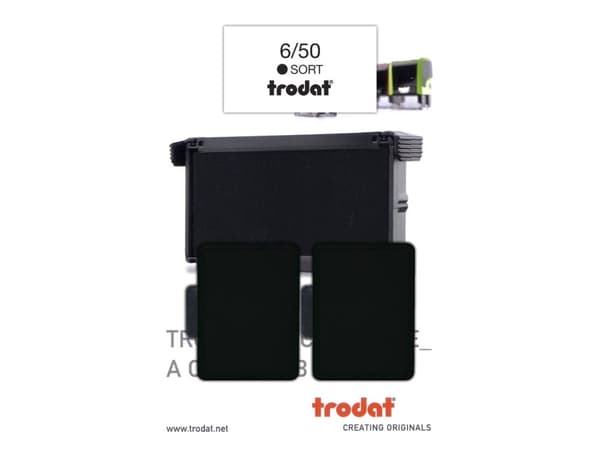 Stempelpude Trodat sort 2-pack 5430/5200/4430/4030 m.fl 6/50