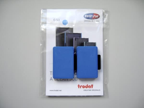 Stempelpude Trodat blå 2-pack 5204/5206/4206/4460 m.fl 6/56