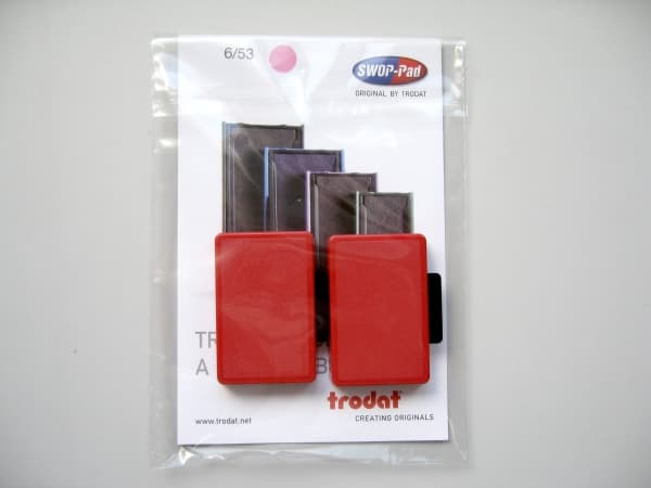 Trodat 6/56, Bläckpatron, Röd, Trodat, 5204, 5206, 5460, 5117, 5558, 55510, 5465 and 5466, Svart, DIN ISO 14145-2