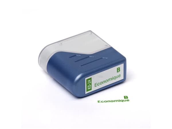 Stempel Deskmate B Economique, grøn tekst