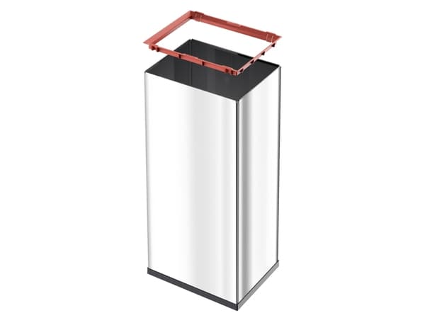 Hailo Big-Box Swing XL, 52 l, Rektangulær, Plast, Stål, Sølv, Plast, Knapp