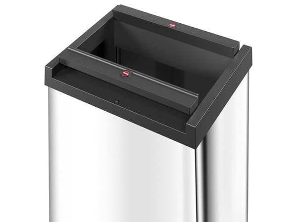 Hailo Big-Box Swing XL, 52 l, Rektangulær, Plast, Stål, Sølv, Plast, Knapp