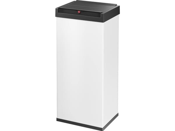 Hailo Bix-Box Swing XL 0860-231 Avfallsbehållare 52 l Stålplatta (B x H x D) 339 x 763 x 260 mm Vit, svart Självstängande gångjärnslock 1 st