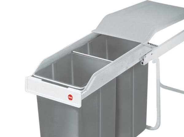 Hailo Multi-Box, 15 l, Rektangulær, Plast, Grå, Hvit, 2 stykker