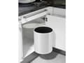 Miniatyrbild 3 av 5: Hailo Compact-Box M 3555-001 Avfallsbehållare 15 l Stålplatta (Ø x H) 285 mm x 355 mm Vit 1 st