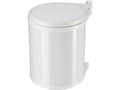 Miniatyrbild 2 av 5: Hailo Compact-Box M 3555-001 Avfallsbehållare 15 l Stålplatta (Ø x H) 285 mm x 355 mm Vit 1 st