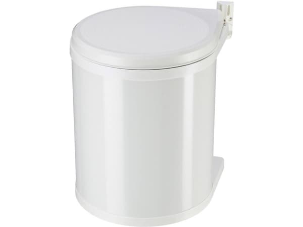 Hailo Compact-Box M 3555-001 Avfallsbehållare 15 l Stålplatta (Ø x H) 285 mm x 355 mm Vit 1 st