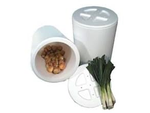 Grøntsagstønde Ø420xH625 mm Termokasse Rund uden Låg EPS (2 stk./karton)