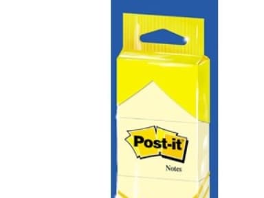 Blok Post-it Notes 38x51 mm gul (3-pak)
