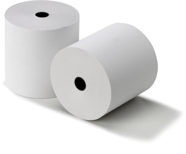 Lämpörulla 80x80x12mm 80m BPA free 48g w/stick label - (80 metriä per rulla x 3 rullaa)