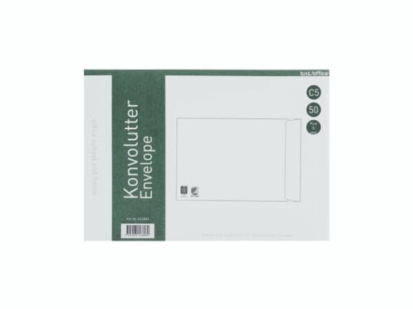 Kuverter C5P 80g Peel & Seal 162x229 mm hvid - (50 stk.)
