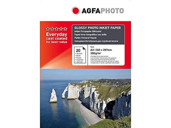 AP18020A4 AP BLEKKJET FOTOPAPIR A4 20ark 180gr blank. Pappemballasje (AP18020A4NEW)