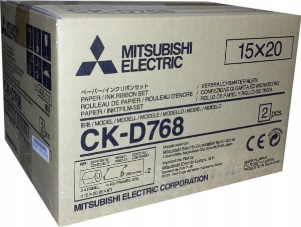 Mitsubishi CK-D 768 15x20 cm 2x 200 utskrifter