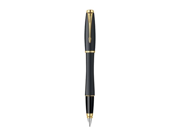 Parker 2093381, Kulspetspenna + reservoarpenna, Blå, Medium, 1 mm, Rostfritt stål, Svart, Guld