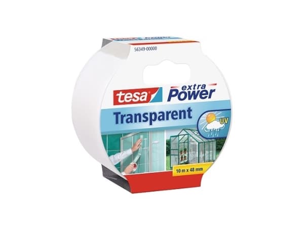 tesa Tesa 56349-00000-04 Reparationsband tesa® extra Power Transparent (L x B) 10 m x 50 mm 1 stk