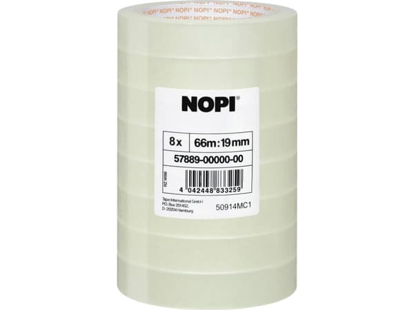tesa 57889-00000-00 Klæbefilm Transparent (L x B) 66 m x 19 mm 8 stk