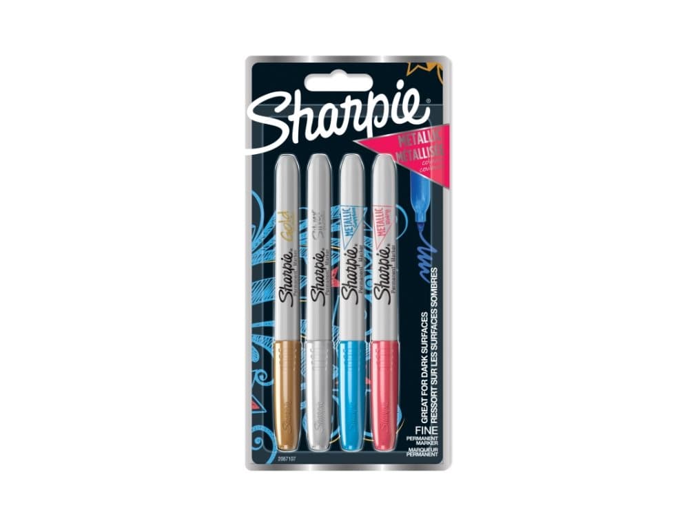 Marker Sharpie Metallic 1,4mm ass. farver (4 stk.)