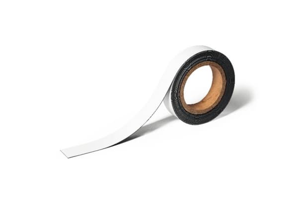 Kestävä magneettinen merkintäteippi 30 mm x 5 m valkoinen