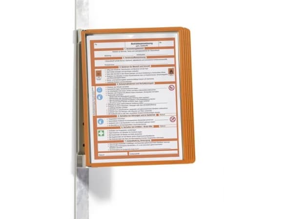 Durable Sichttafelsystem VARIO MAGNET WALL 5 Set orange