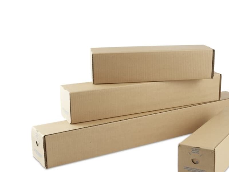 Paprør Master'In firkantede 105x105x860x3mm brun - (10 stk.)