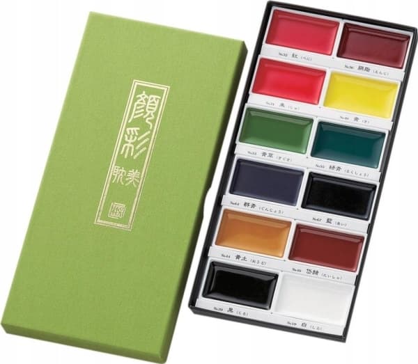 Gansai Tambi Aquarel akvarellfärger, 12 färger