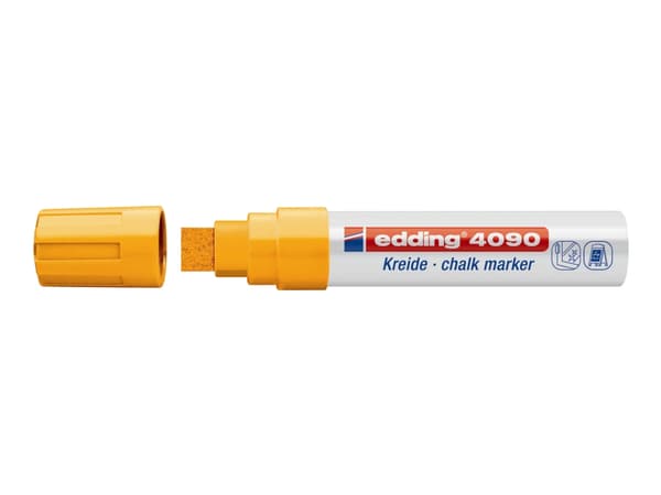 edding 4090 chalk - Markør - for glass, speil, krittbrett - vannbasert flytende kritt - 4-15 mm (en pakke 5)