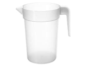 Kande med hank 1 ltr uden Låg PP Transparent,15 ps x 8 stk/krt