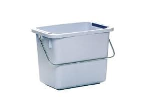 Spand Inventar Vileda 6 ltr med 2x4 farveclips,10 stk/krt