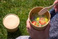 Miniatyrbild 3 av 5: Pappersmugg Soup-To-Go 450 ml Ø97/75x100 mm Brun,500 st/pack