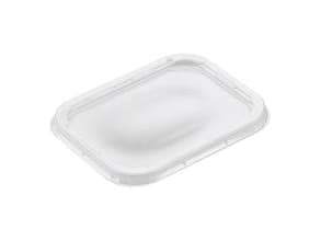 Låg till Alubakke 145x110 mm APET Klar,500 stk/krt