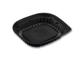 Sushibakke Vistopac 1-rum 300 ml 177x150x27 mm RPET Sort,4 pk x 125 stk/krt