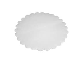 Fadpapir Ø20 cm Rund Præget Hvid,4 pk x 500 stk/krt