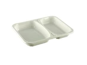 Bakke 2-rum 2227-2L 227x178x30 mm CPET Hvid,348 stk/krt